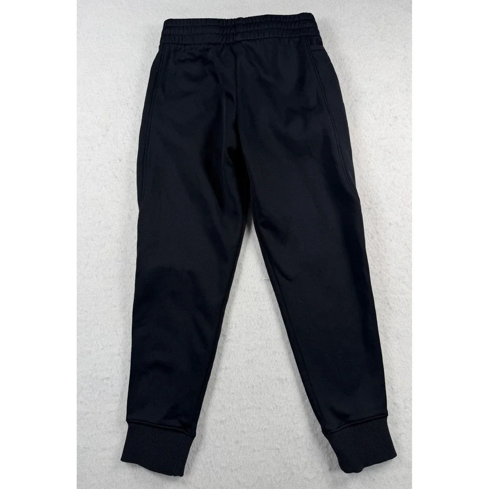 Under Armour Boys ColdGear Joggers Black Loose Fit Sweatpants Youth Medium